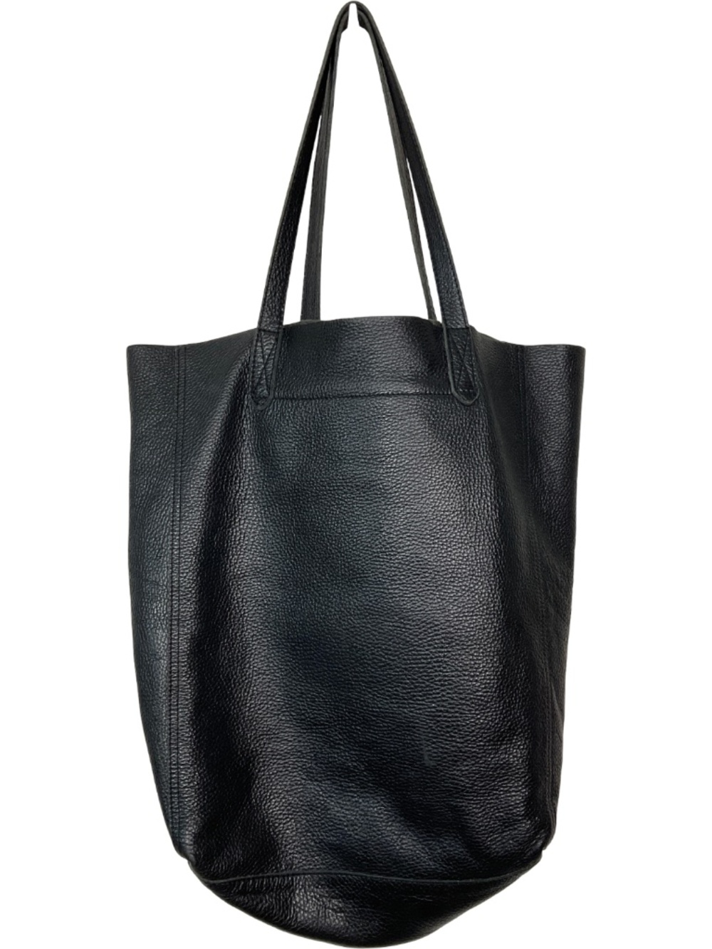 Black Leather Tote Bag - Classic Women's Carryall - Picture 5 of 8